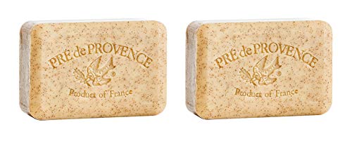 Pre de Provence French Quad-Milled Soap - 2 Bars, 250g Each (Honey Almond)