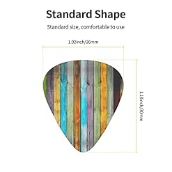 Ensemble de 12 médiators de guitare en bois coloré pour guitare acoustique, guitare électrique, contrebasse, ukulélé - Les Beatles, Paul McCartney, John Lennon, RIngo Starr, George Harrison Ensemble de 12 médiators de guitare en bois coloré pour guitare acoustique, guitare électrique, contrebasse, ukulélé – Image 4