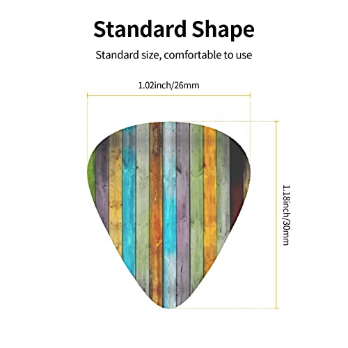 Ensemble de 12 médiators de guitare en bois coloré pour guitare acoustique, guitare électrique, contrebasse, ukulélé - Les Beatles, Paul McCartney, John Lennon, RIngo Starr, George Harrison Ensemble de 12 médiators de guitare en bois coloré pour guitare acoustique, guitare électrique, contrebasse, ukulélé – Image 5