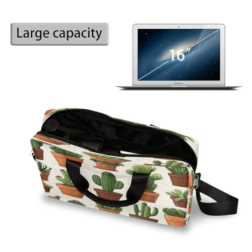 Bolso para Laptop Flores Cactus 15.6 Pulgadas miniatura 5