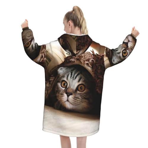 Couverture à capuche en flanelle de peluche douce EdWal premium - 3