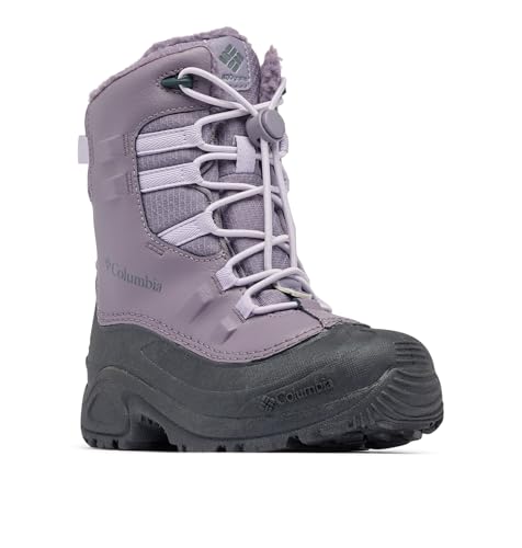 Columbia Youth Bugaboot Celsius Insulated Waterproof Snow Boot Granite Purple/Lavender Pearl 6