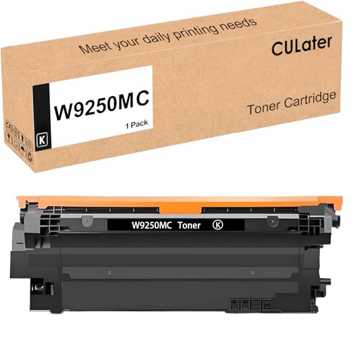 Image of CULater W9250MC Black Toner Cartridge Compatible for HP Enterprise Flow MFP X57945dn Printer (1 -Black ,25000 Pages)