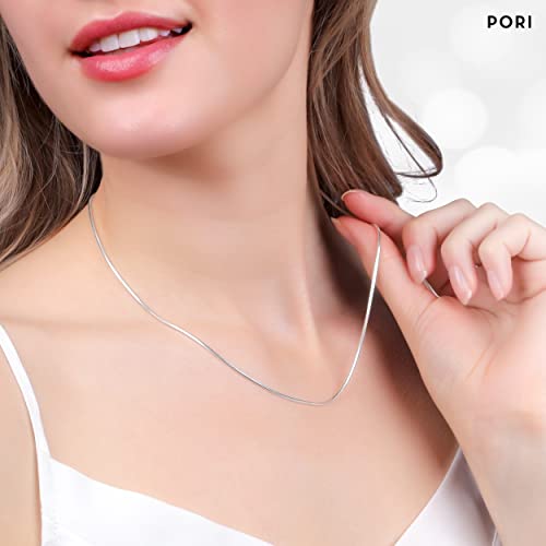 PORI JEWELERS 925 Sterling Silver 1.5MM Magic 8 Sided Italian Snake Chain - Women - Made In Italy4