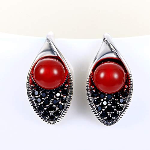 Boucles d'oreilles argent 925 femmes bijoux classiques rétro