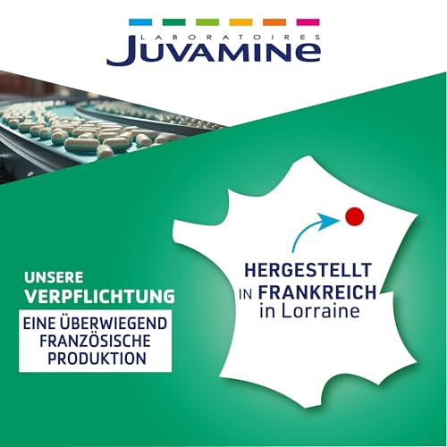 JUVAMINE - Bierhefe - Schöne Haut, Haare und Nägel - Vitalität - Vitamine B1, B2, B3, B5, B6, B8, B9 und B12 + Zink - 5-monatiges Programm - Optimierte Formel