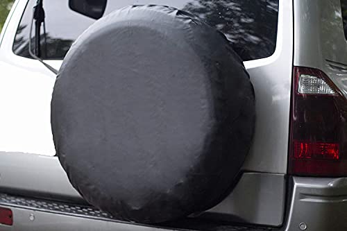 Image of Spare Tire Cover, Universal Fit for Jeep, Trailer,RV, SUV, Truck and Many Vehicle, Wheel Diameter 32.1 inch-33 inch, Weatherproof Tire Protectors (Black, 17 inch for Tire Φ 32.1 inch-33 inch)
