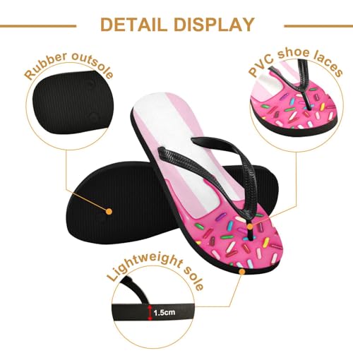 STAYTOP Ice Cream Flip Flops Sandals of Men's & Women's,Sandals Beach Slippers Shower Slides2