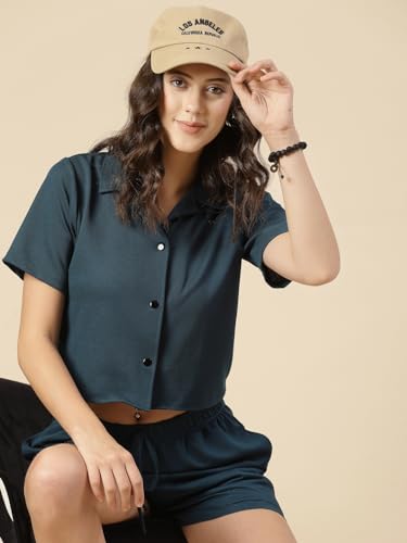 Image of Rigo Cotton Co-ord Set for Women | Round Neck, Slim Fit Tracksuit Co-ords Set for Women | Stylish Dresses for Women | Casual Wear, Beach Wear, Vacation Wear Outfit for Women