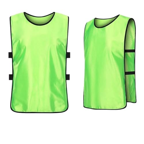 Sports Petos de Entrenamiento Chaleco deportivo for adultos y niños, camisetas de fútbol, ​​petos de entrenamiento for equipos, chaleco transpirable, camiseta de fútbol for correr(Light Green(6pcs),S)