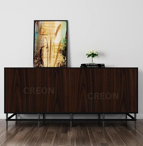 Image of CREON Dark Brown Color Wooden Wallpaper - Self Adhesive, Peel and Stick Waterproof for Home and Wall Decoration Wallpaper (16X200 INCH)