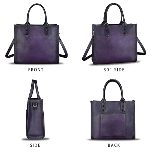 Genuine Leather Purses and Handbags for Women Tote Bag Vintage Crossbody Shoulder Bag Top Handle Bag Satchel4