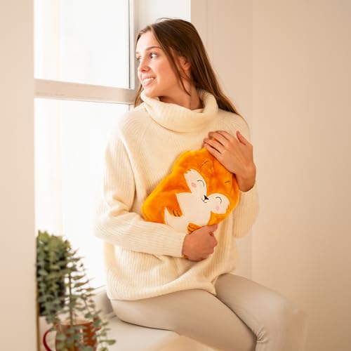 soxo Lustige Wärmflasche Mit Bezug Geschenk Für Frauen Männer Geschenke Lustig Wärmeflasche Fuchs