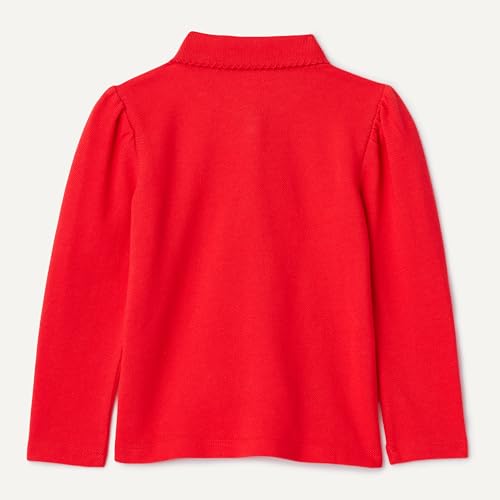 Image of Amazon Essentials Girls and Toddlers' Uniform Pique Long Sleeve Polo Shirt