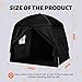 Sumbababy Large Teepee Tent for Kids: with Star Lights - Tent Indoor Kids Teepee Tent for Boys & Girls - Kids Play Tent Inside Canopy Bed for Playroom Gift Toys (All-Black)