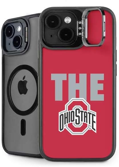 Skinit Kickstand Phone Case Compatible with iPhone 15 - Officially Licensed Ohio State University The Ohio State Buckeyes Design