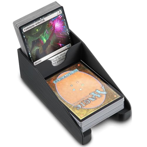 ElectricWise 1 Pcs Draw and Discard Card Game Holder for Standard Sized Cards and Sleeves, 3D...