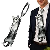 Generisch Neuartige Katzenkrawatte, lustige Katzenkrawatte, 6,06 x 2,36 Zoll großes Accessoire mit kompaktem Design, Urlaubspartykleidung mit einfachem Aufbau, modische für Frauen und Mädchen, Wohn