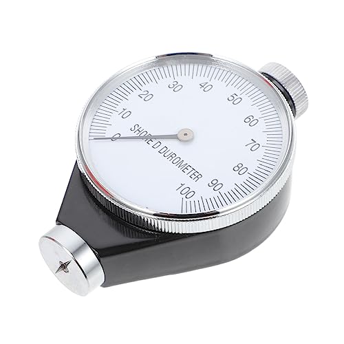 MUCKLILY 1 PC Hardness Tester Durometer Shore Hardness Testing Equipment Hardness Testing Meter Hardness Meter Type d Single Pointer Meter Shore d Sclerometer White