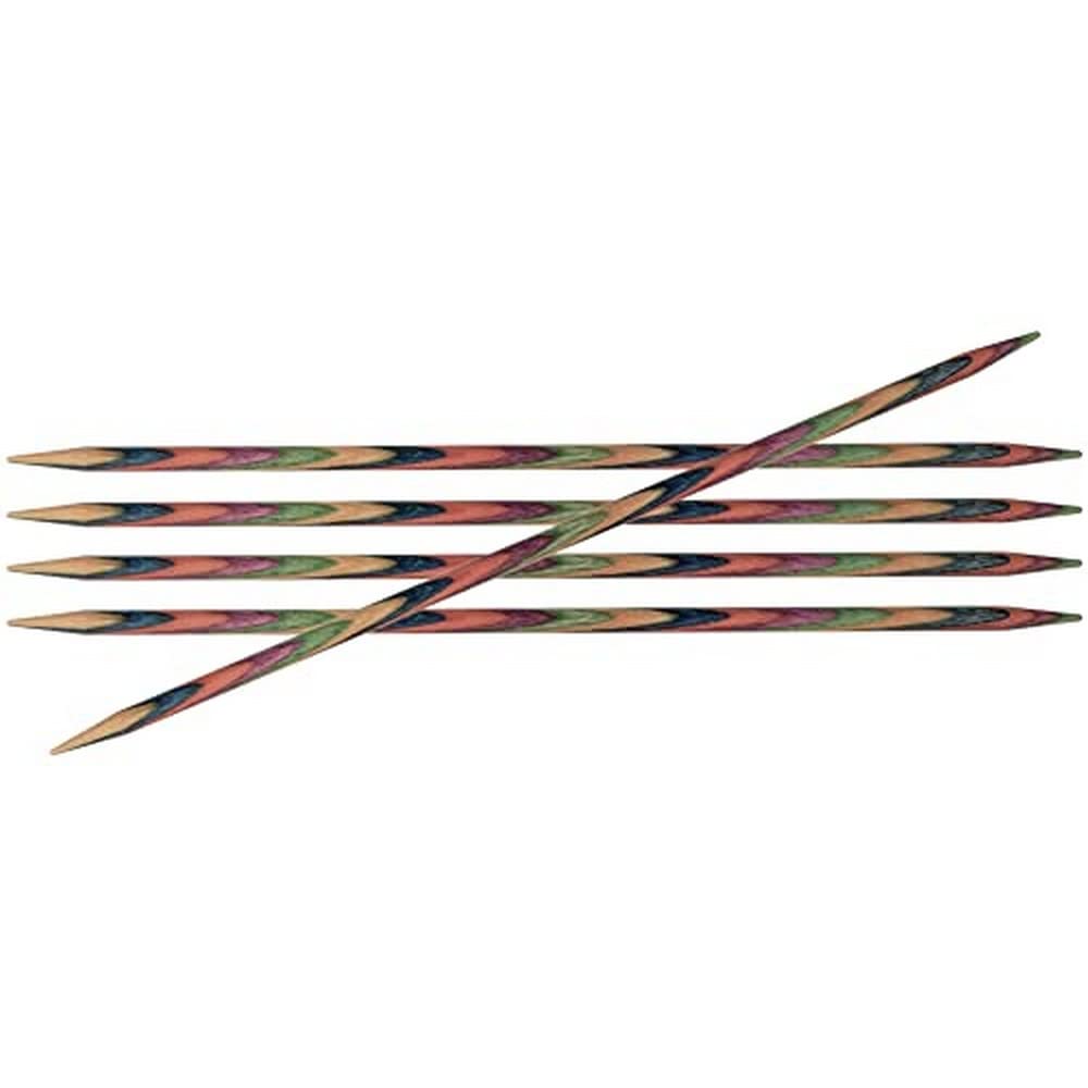 KnitPro 20 cm x 5 mm Symfonie Double Pointed Needles, Multi-Color, Paars