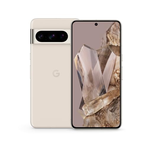 Image of Google Pixel 8 Pro (Renewed Premium) - Unlocked Android Smartphone with Telephoto Lens and Super Actua Display - 24-Hour Battery - Porcelain - 128 GB