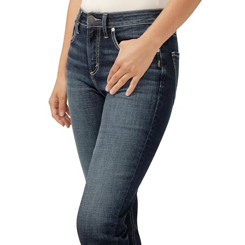 Silver Jeans Co. Women's Avery High Rise Curvy Fit Capri Jeans4