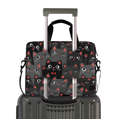 Maletín para portátil con diseño de gatos para 13-15.6 pulg miniatura 4