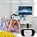 VR Headset, 3D VR Glasses Virtual Reality Headset for Kids & Adults with Controller, Universal Virtual Reality Goggles Compatible 4.7-6.5