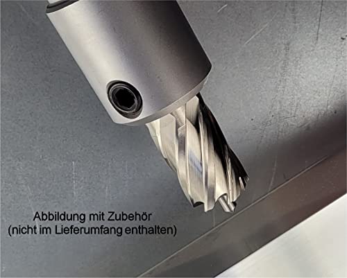 WRS Präz.-Kernbohrer aus HSS, 30 mm Schnitttiefe, 19 mm Weldonschaft, Größe: Auswerferstift, 6,35 mm Ø x 75 mm