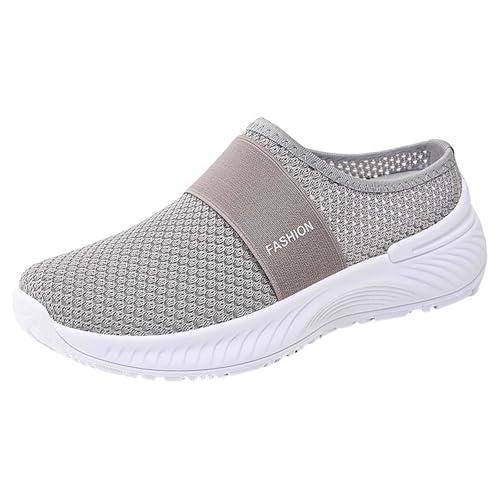 Mules for Women Summer Closed Toe Slip On Open Back Orthopedic Shoes Mesh Diabetic Walking Slides Walking Slippers Lightweight Comfortable Sandals2