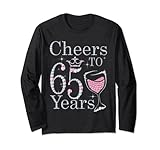 Photo Gallery cheers to 65 years 1956 65th birthday tee regalo per le donne maglia a manica Photo Gallery cheers to 65 years 1956 65th birthday tee regalo per le donne maglia a manica