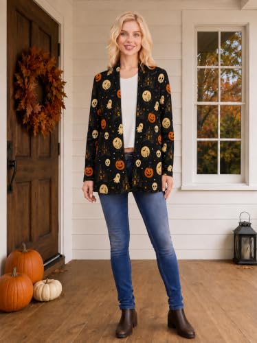Image of Oil Painting Shirt Van Gogh Gift Starry Night Long Open Front Cardigans for Women Long Sleeve Clothing Lightweight Sweater