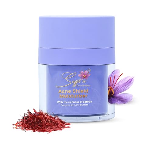 Saffr'n Acne Shield Moisturizer with Acne Buster from Japan, Niac...