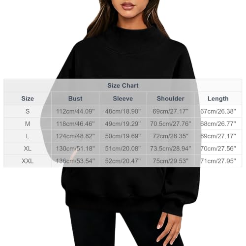 Cethrio Mockneck Sweatshirt Mock Neck Sweatshirt Women Fall Long Sleeve Pullover Tops with Pockets Fall Tops for Women 2026 Sudaderas Deportivas Para Mujer Capsule Wardrobe Pieces Light Blue - image 4