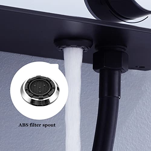 Robinet de douche mural anti brûlure avec écran LED de température - 2