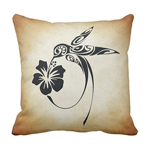 Preisvergleich Produktbild fjfjfdjk Abstract Humingbird Pillow Cover 18x18
