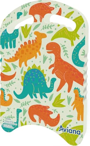 Junior Kickboard Buoy for Youth Children & Toddlers Swimming Aid & Exercise Training Board for Kids to Learn to Swim with Kick Boards in Pool BPA Free, Dinosour