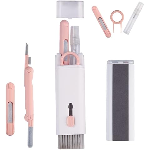 7-in-1 Electronics Cleaner Kit - Laptop Cleaner Keyboard Cleaner Kit with Keyboard Brush - Electronic Cleaner Box for PC Monitor, TV, Phone, Computer Cover