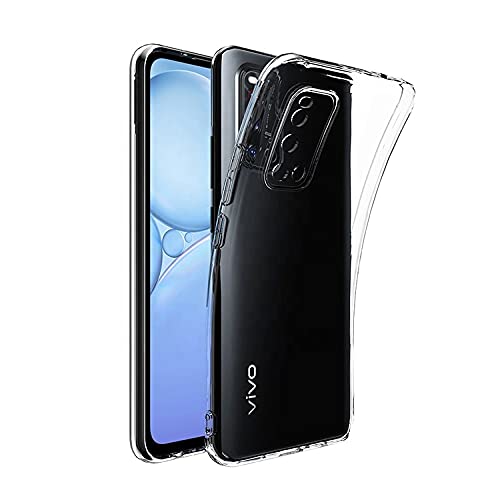 Image of Ultra Clear Slim Anti-Slip Grip Soft Flexible Back Cover for vivo V19 (Shockproof,Transparent)