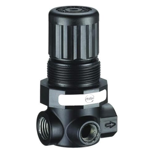Compressed Air Regulator, Aluminum, 1/4 in NPT, 15 cfm, 300 psi Max Op Pressure, Nonrising, Mfr: 4ZM08-A