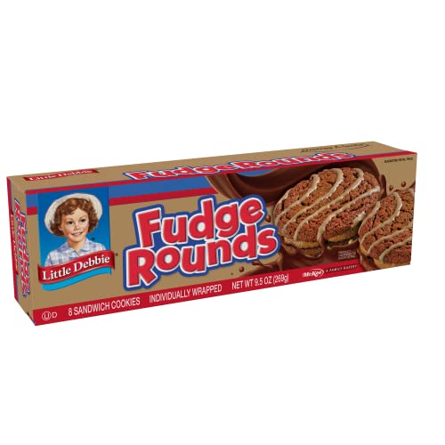 Little Debbie Fudge Rounds, 64 Sandwich Cookies (8 Boxes)