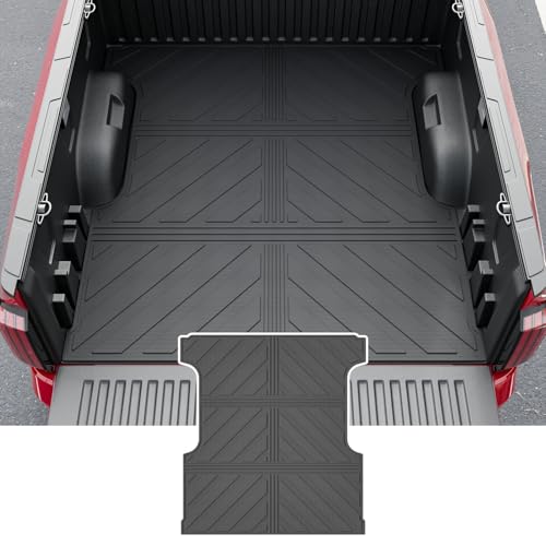 xipoqix 5.5FT Bed Mat Compatible with 2022-2026 Toyota Tundra Bed Liner Truck Bed Mat 5.5FT Short Bed TPE All Weather Replacement for 2022-2026 Toyota Tundra Accessories (3-Fold 5.5FT Truck Bed Mat)