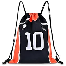 Roffatide Anime Haikyuu Bolsa con Cordón Mochila Oxford con Cordón Bolsa de Hilo Mochila Deportiva de Baloncesto