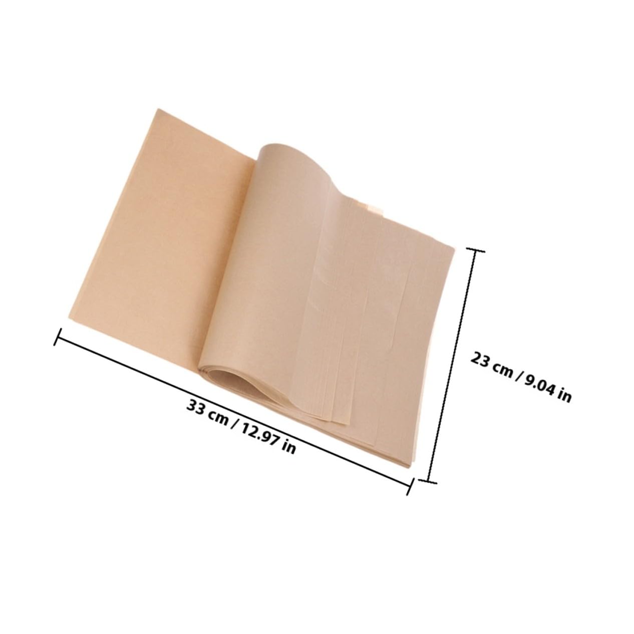 100 piezas Papel Horno Pergamino Antiadherente Resistente Alta Temperatura para Hornear Galletas Pizza y Cocinar Multiusos