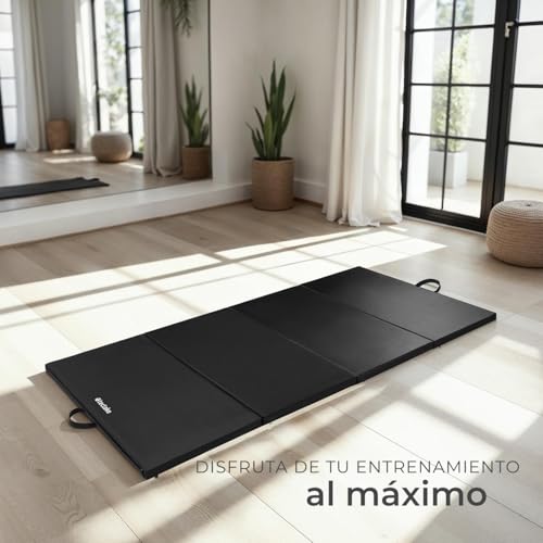 Miniatura 8 de Tectake 800850 Colchoneta De Gimnasia, Colchoneta Plegable, Esterilla Para Fitness Portátil, Colchón Para Pilates Negro