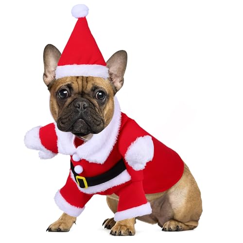 Disfraz para perro Santa Claus talla XL cálido