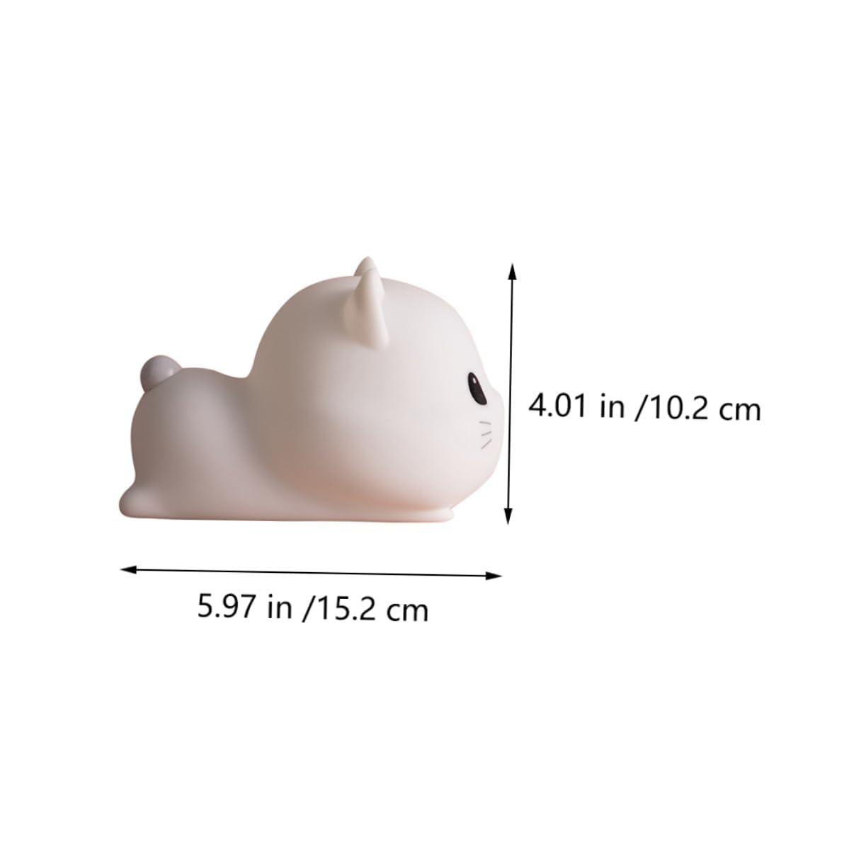 Veemoon 1pezzi Lampada da Notte Forma di Gatto Decorativa USB Luce Notturna per Stanza Design Ergonomico e Resistente