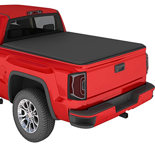 KSCPRO Truck Bed Tonneau Covers Soft Roll Up Fits 2019-2022 Chevy Silverado/GMC Sierra 1500 New Body Style, Fleetside 6.5 ft Bed
