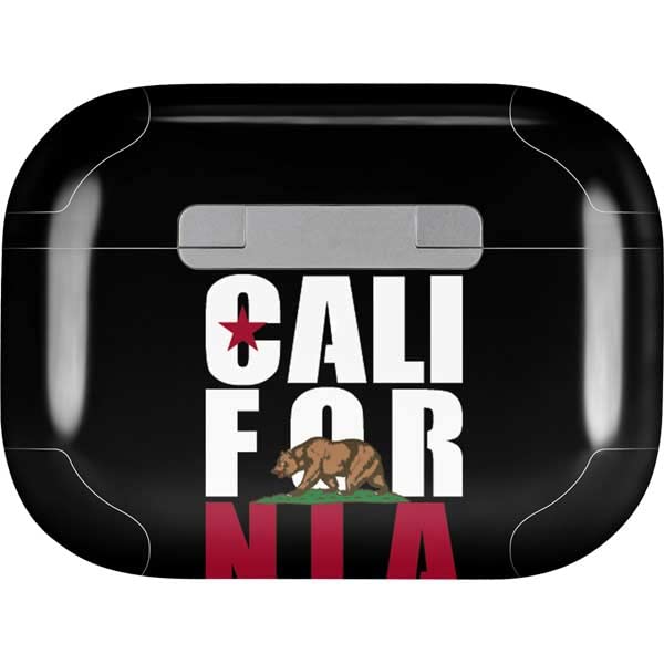 Skinit Decal Audio Skin Compatible with Apple AirPods Pro (2rd Gen, 2022) - Skinit Originally Designed California Black Block Design