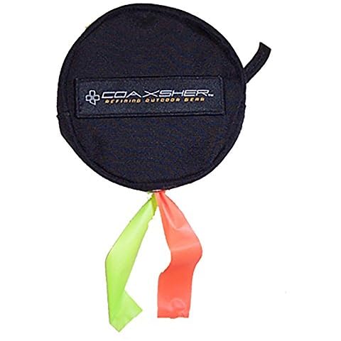 COAXSHER Dual Flagging Tape Dispenser, Black Cover